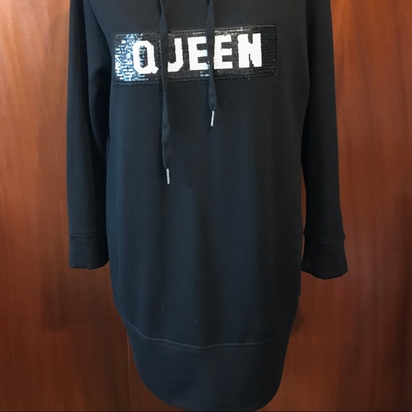 Design Lab Lord & Taylor Black Sweatshirt Size Med - Picture 2 of 8